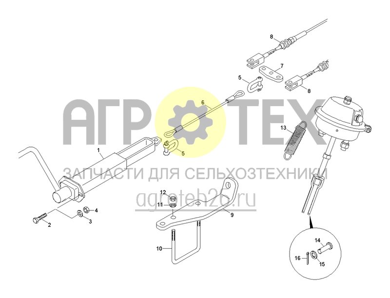 Чертеж  Стояночный тормоз (ETB-0000000847) 