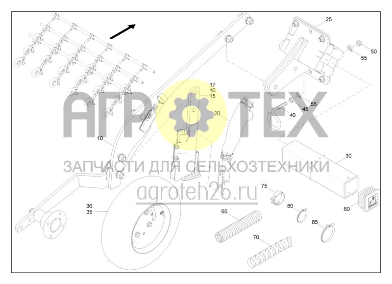 Чертеж  Набор сошников 36 333 (ETB-0000000997) 