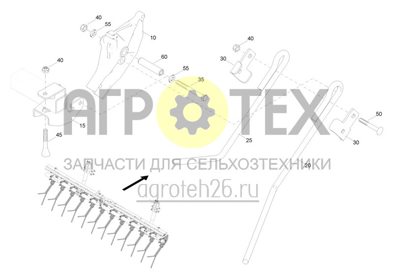  Элемент бороны 15 мм норм. (ETB-0000001043)  (№15 на схеме)