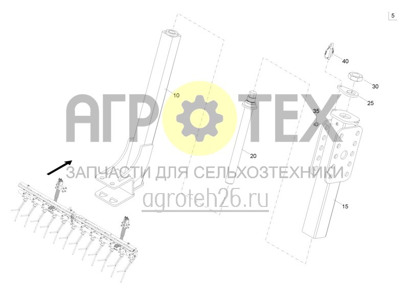 Чертеж  Регулировочный шпиндель Citan 01 (MB) (ETB-0000001051) 