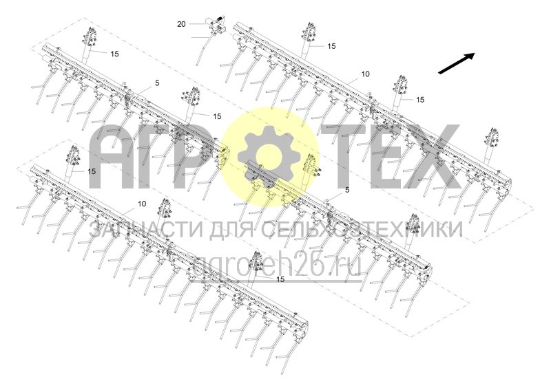  Выравниватель Exakt 15000-2T (ETB-0000001073)  (№15 на схеме)