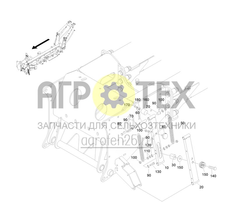 Чертеж  Бак-смеситель, коромысло (ETB-0000001117) 