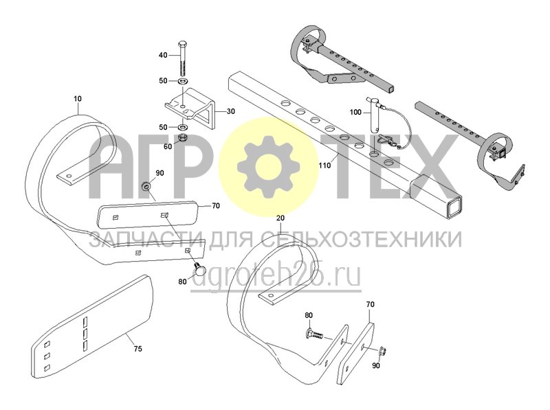 Чертеж  Крайние пружинные элементы (ETB-0000001335) 