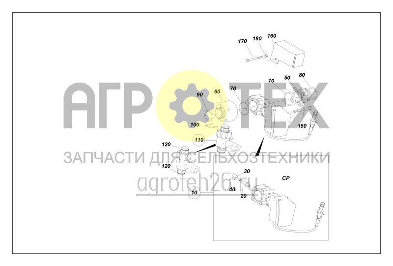  Регулировочный клапан UF 02 ISO CP (ETB-0000001560)  (№90 на схеме)