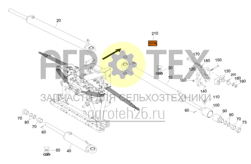 Чертеж  ContourControl 39-42 м L3 (цилиндр сгибание-разгибание) (ETB-0000001874) 