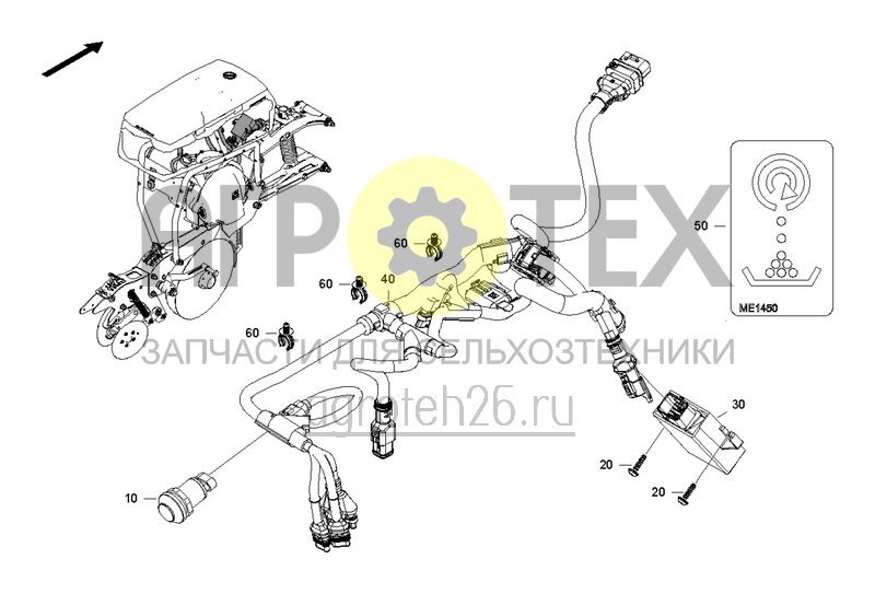 Чертеж  Электроника Profi сошник для мульчированного посева PreTeC. (ETB-0000001913) 