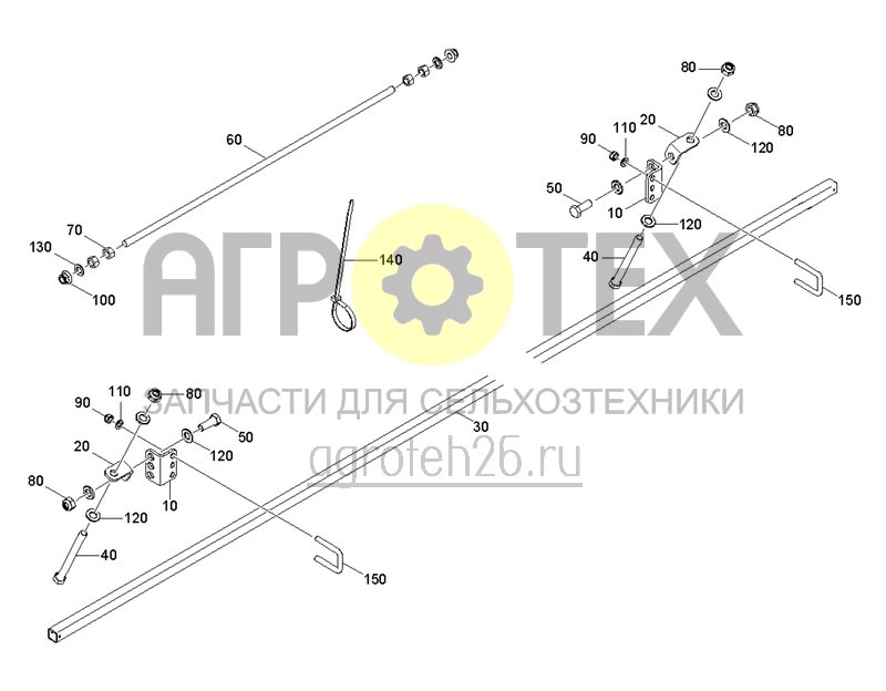 Чертеж  Монтажный комплект рама распр. 3503/3003 Rotec Pro (ETB-0000002064) 