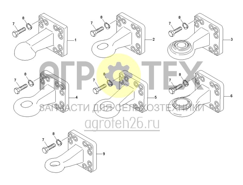 Чертеж  Сцепные петли (ETB-0000002134) 