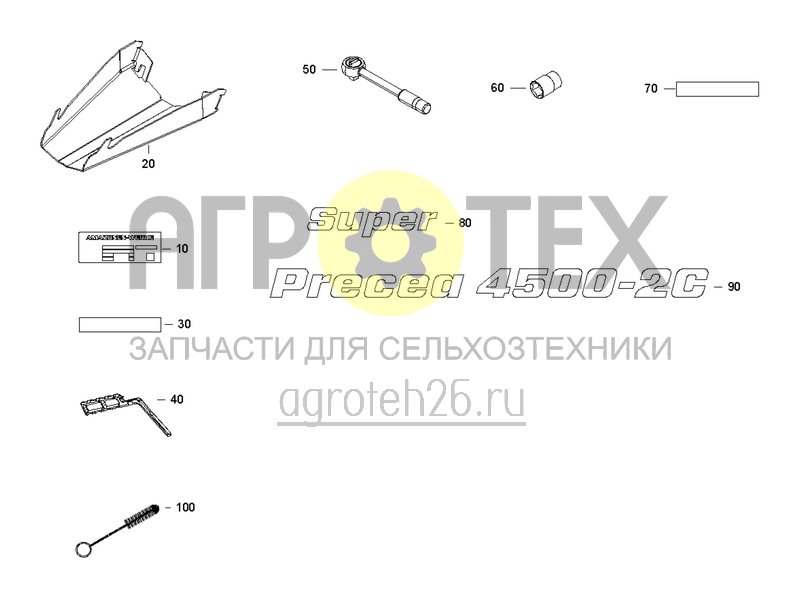 Чертеж  Базовая комплектация Precea 4500-2CC (ET) Super (ETB-0000002151) 