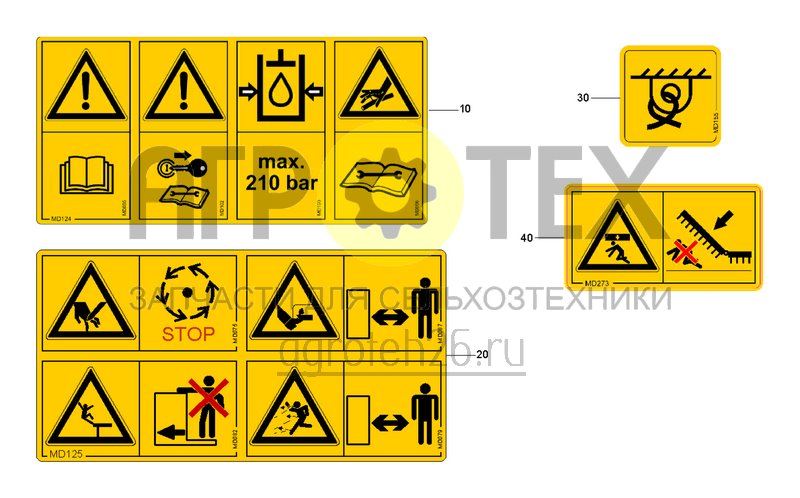 Чертеж  Предупреждающие знаки (2) (ETB-0000002227) 