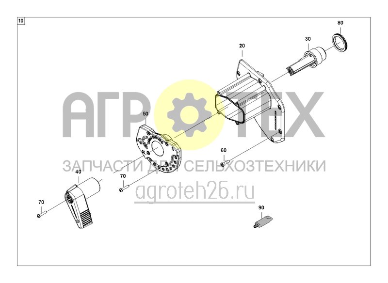  Механическая регулировка чистика семян (ETB-0000002264)  (№80 на схеме)