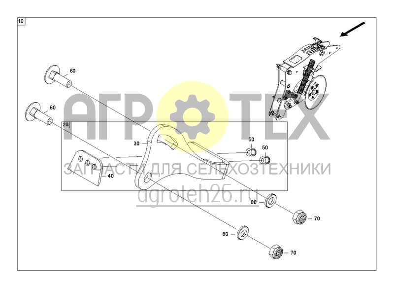 Чертеж  Чистик для улавливающего катка (ETB-0000002312) 