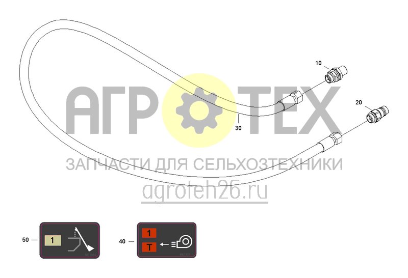 Чертеж  Присоединительный комплект EW длинный (ETB-0000002480) 