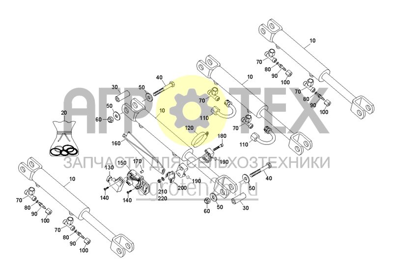  Гидравлическая регулировка давления сошников TwinTeC (1) (ETB-0000002562)  (№110 на схеме)