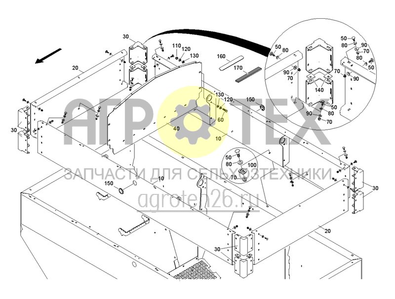  Насадка для бункера DMC 1600 л (ETB-0000002625)  (№30 на схеме)