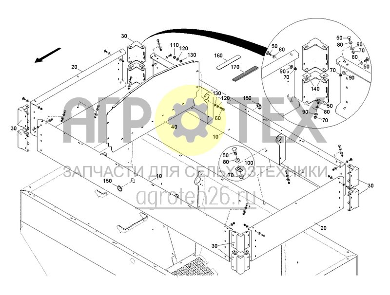 Чертеж  Насадка для бункера DMC 1600 л (ETB-0000002634) 