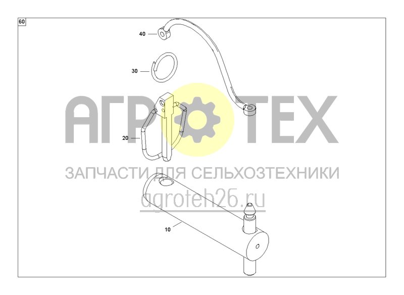  Кронштейн навески длинный (3) (ETB-0000002791)  (№10 на схеме)