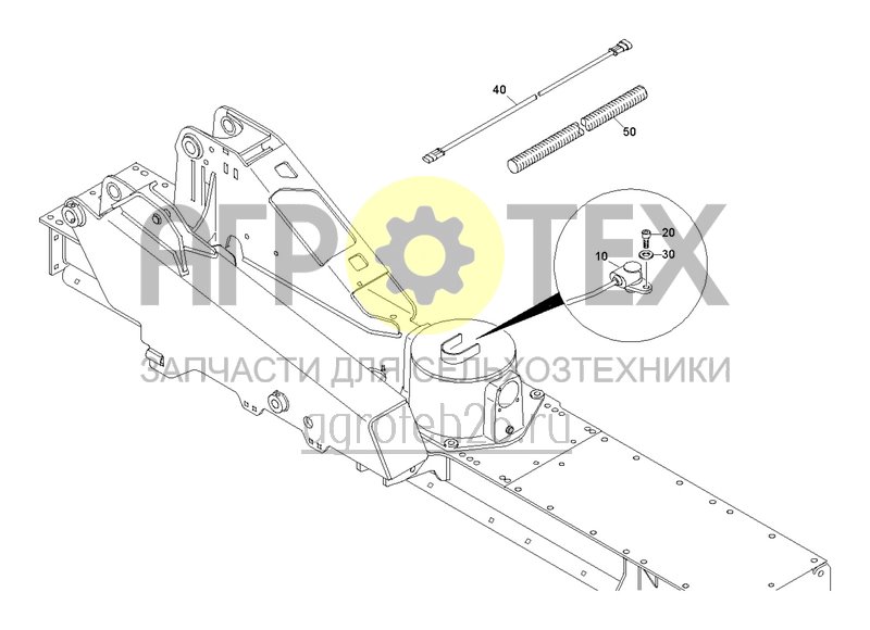 Чертеж  Датчик боковой редуктор (ETB-0000002823) 