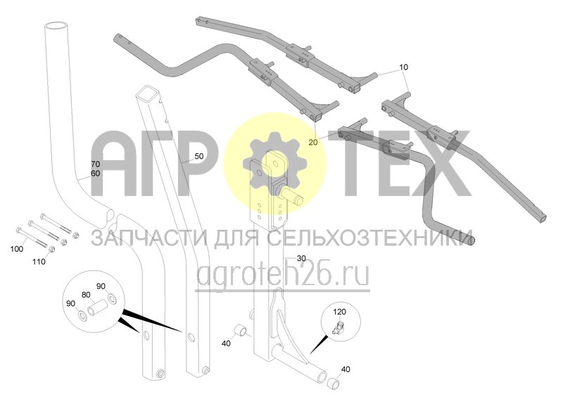 Чертеж  Комплект дооснащения маркеры с натяжением (ETB-0000002829) 