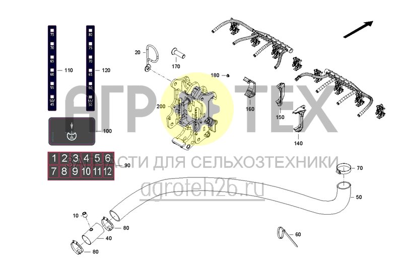 Чертеж  Расстояние между рядами 80 см ? 8 рядов 6000-2 (1) (ETB-0000002904) 