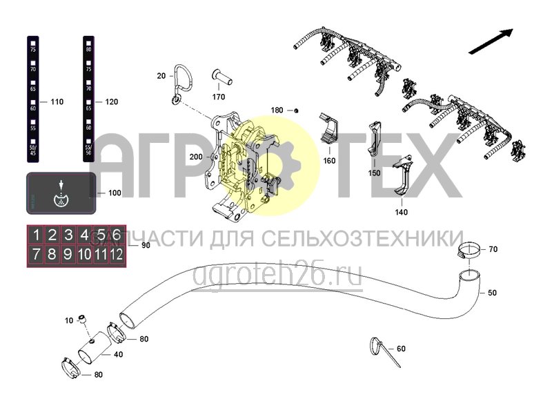 Чертеж  Расстояние между рядами 70 см ? 8 рядов 6000-2 (1) (ETB-0000002914) 