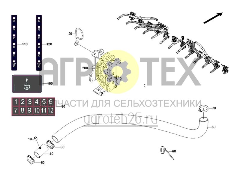 Чертеж  Расстояниe между рядами 50 см ? 12 рядов (1) (ETB-0000002966) 