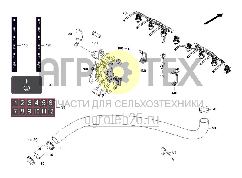 Чертеж  Расстояние между рядами 75 см ? 8 рядов 6000-2 (1) (ETB-0000002974) 