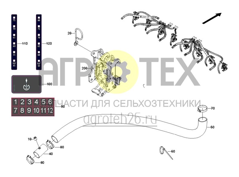 Чертеж  Расстояниe между рядами 75 см ? 8 рядов (1) (ETB-0000003064) 