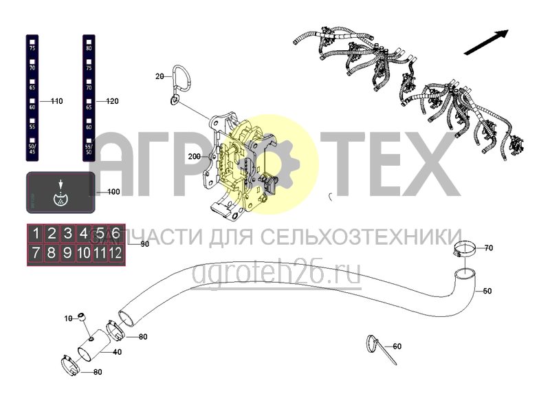 Чертеж  Расстояниe между рядами 70 см ? 8 рядов (1) (ETB-0000003068) 