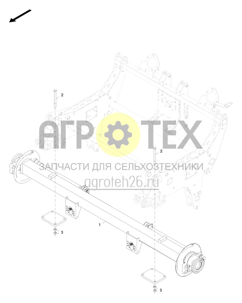 Чертеж  Тормозная ось 3300 10/280/335 (2) (ETB-0000003091) 