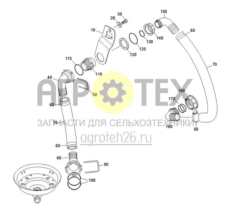 Чертеж  Бак-смеситель - шланги CP, CP+ (2) (ETB-0000003102) 