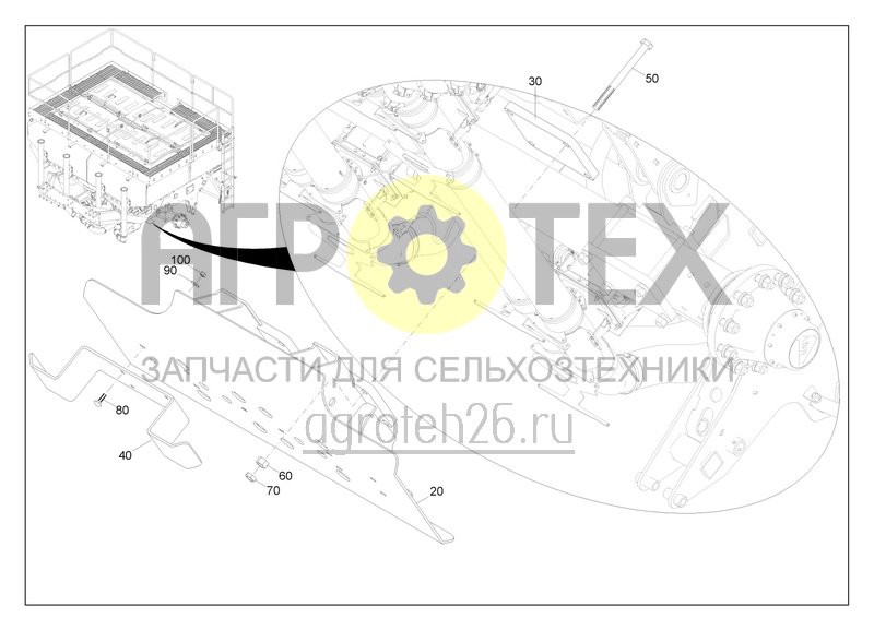 Чертеж  Защита подающей линии DMC (ETB-0000003214) 