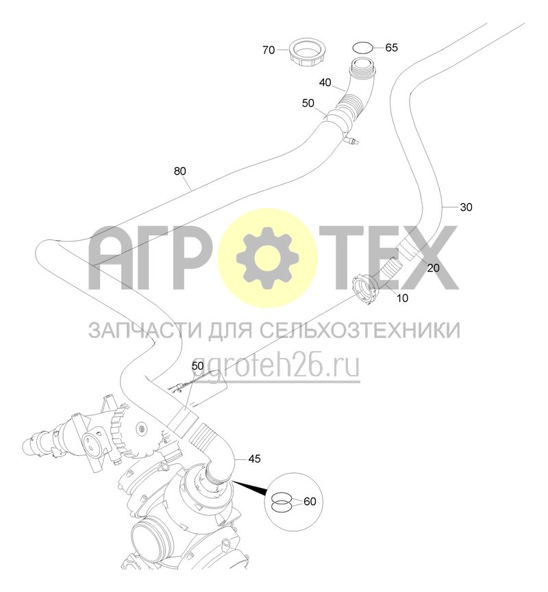 Чертеж  Управляющая арматура - шланги CP (4) (ETB-0000003398) 