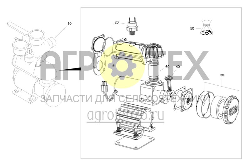 Чертеж  Компрессор ZF1572 (ETB-0000003534) 