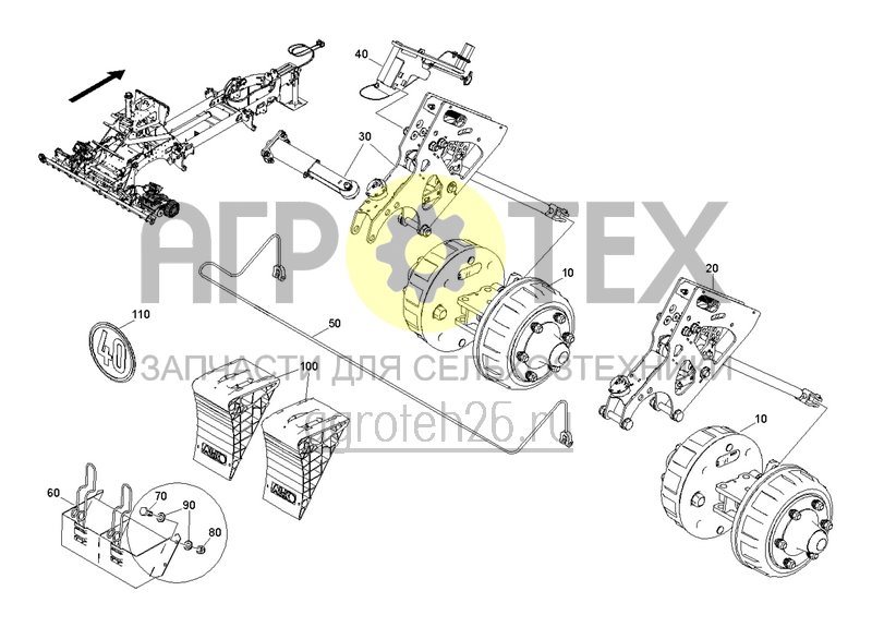 Чертеж  Пневматическая тормозная система CR3 6003-2 40 км/ч Matrix L (2) (ETB-0000003586) 