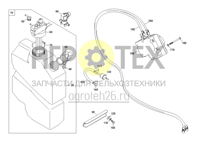 Чертеж  Система подачи DEF (ETB-0000003595) 