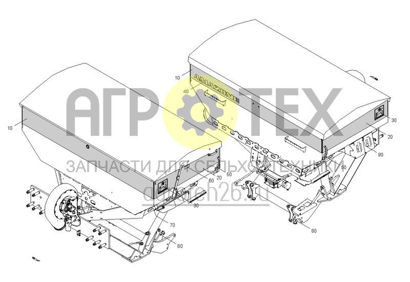 Чертеж  Задняя часть DMC 4200L EL, наклейки (ETB-0000003645) 