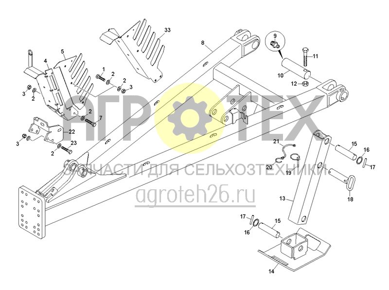 Чертеж  Дышло с 2021 (ETB-0000003839) 