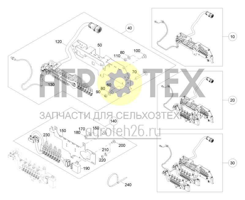 Чертеж  Пакет электроники до 18 P / 26 P / 34 P (ETB-0000003922) 