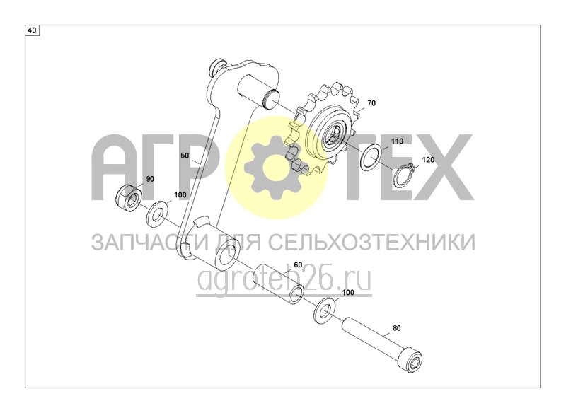 Чертеж  Механический привод семена спереди 6000 (4) (ETB-0000003982) 