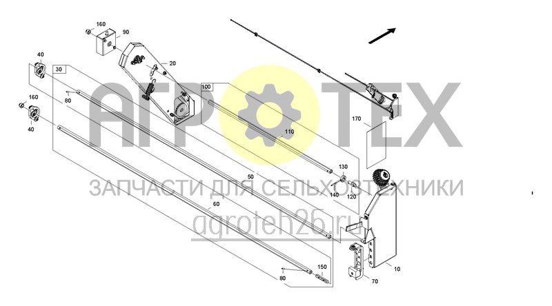 Чертеж  Механический привод семена сзади 6000 (1) (ETB-0000004024) 