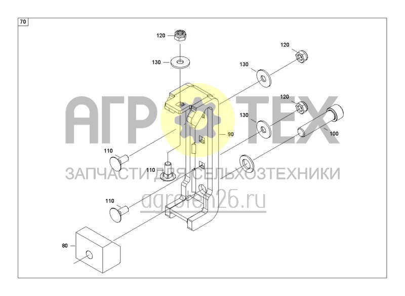 Чертеж  Механический привод семена сзади 6000 (5) (ETB-0000004029) 