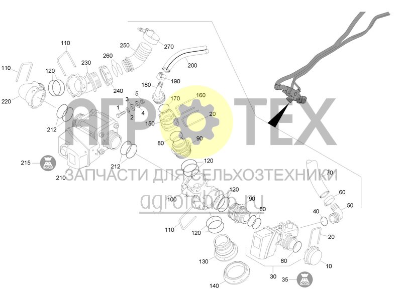 Чертеж  Устройство для заполнения со свободной линией и остановкой заполнения (3) (ETB-0000004071) 