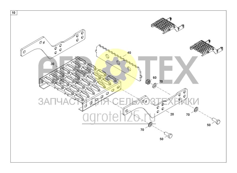 Чертеж  Дополнительная решетка погрузочная площадка автономная работа (ETB-0000004087) 