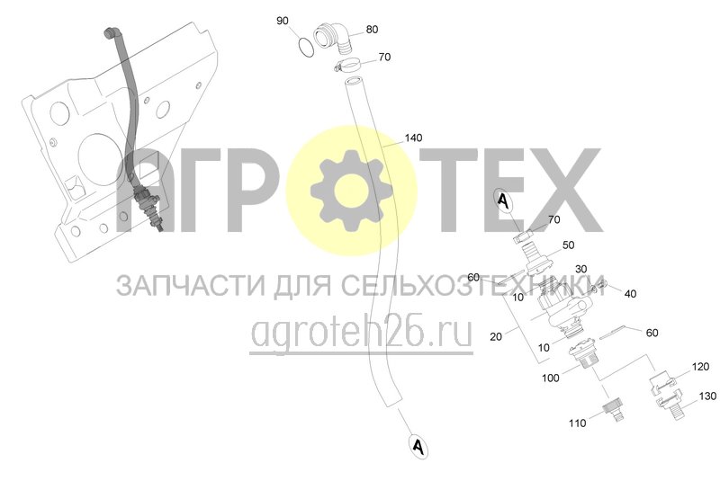 Чертеж  Устройство для заполнения бака чистой воды (ETB-0000004089) 