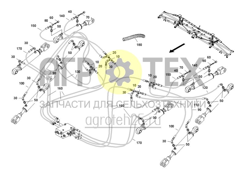  Гидравлические детали Condor 15001 консоль (ETB-0000004174)  (№90 на схеме)