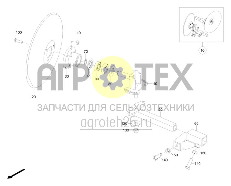 Чертеж  Комплект окучивающих дисков 340 (ETB-0000004216) 