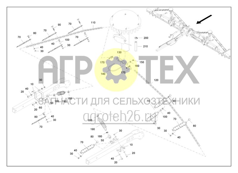  Задний модуль Citan 15001-C, консоль слева, справа (3) (ETB-0000004249)  (№100 на схеме)