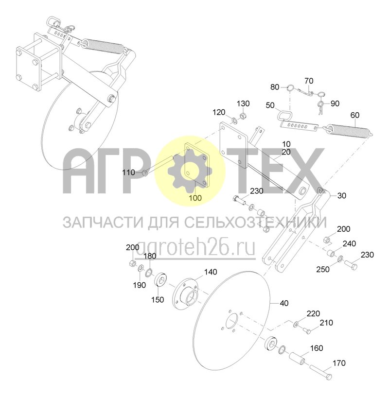  Комплект стабилизирующих шайб AV5 (ETB-0000004284)  (№110 на схеме)