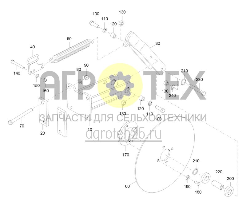 Чертеж  Стабилизирующая шайба середина AV5 (ETB-0000004285) 